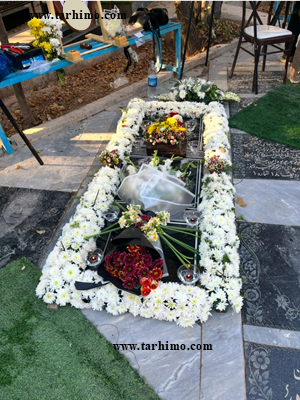 Special tomb flower arrangement1
