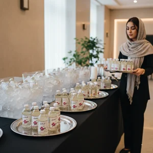 serving herbal drink