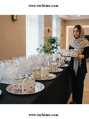 serving herbal drink
